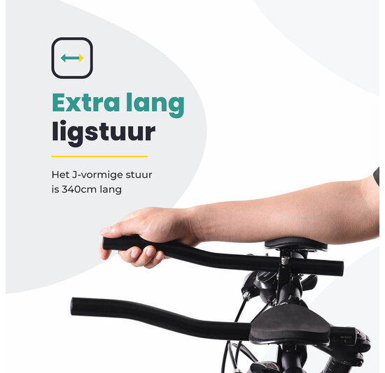 Voltano Verstelbaar Ligstuur Recht - Zwart - Aluminium - Opzetstuur / Tijdritstuur - 22,4 / 25,4