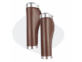 Voltano Leren Fietshandvatten Bruin