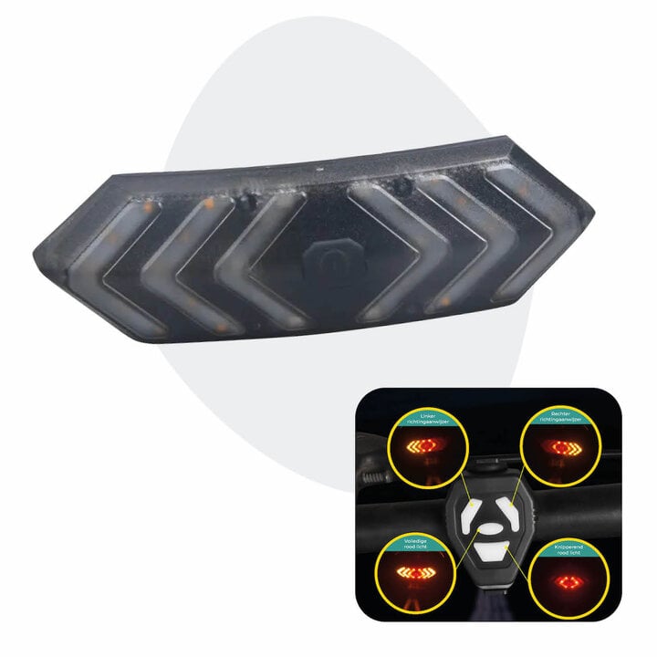 Voltano Fiets Richtingaanwijzer - Knipperlicht - USB