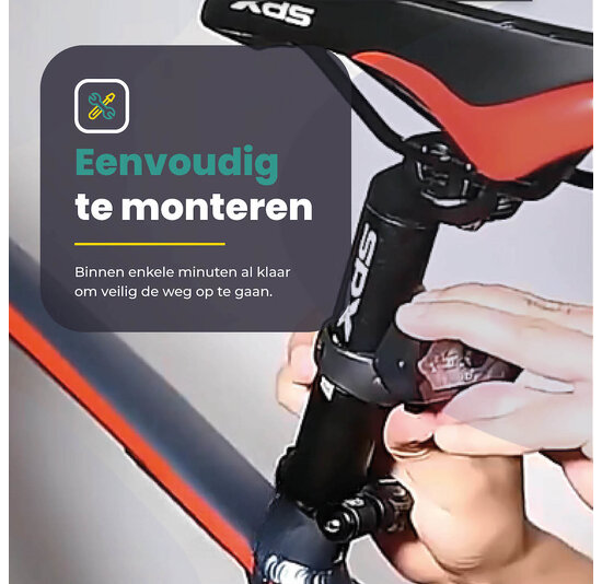 Voltano Fiets Richtingaanwijzer - Knipperlicht - USB