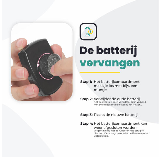 Voltano Fietscomputer Draadloos – Zwart / Oranje - Waterdicht