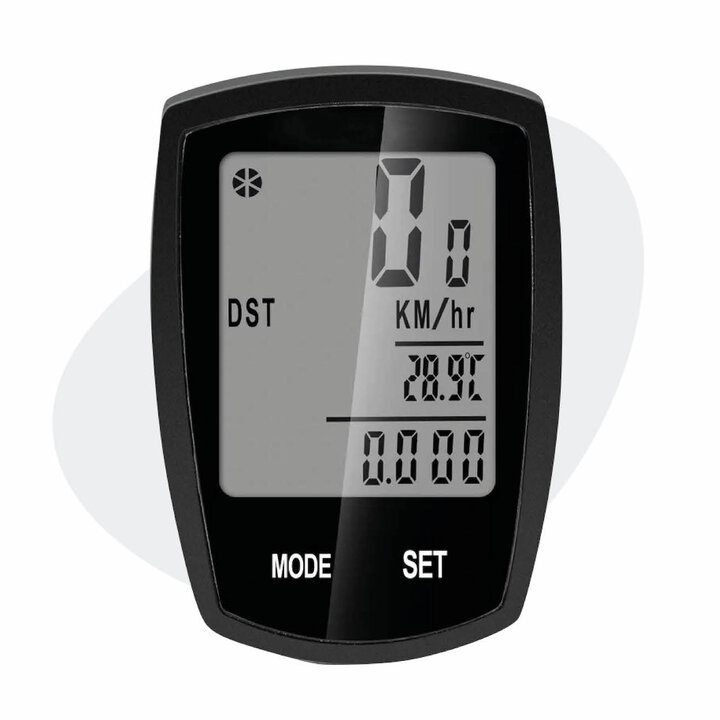 Voltano Fietscomputer Draadloos - Zwart - 20 Functies - Waterdicht - Touchknoppen