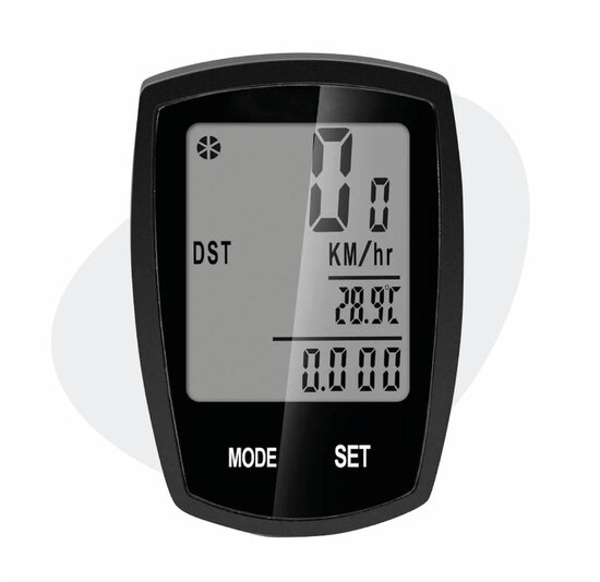 Voltano Fietscomputer Draadloos - Zwart - 20 Functies - Waterdicht - Touchknoppen