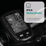 Voltano Fietscomputer Draadloos - Zwart - 20 Functies - Waterdicht - Touchknoppen