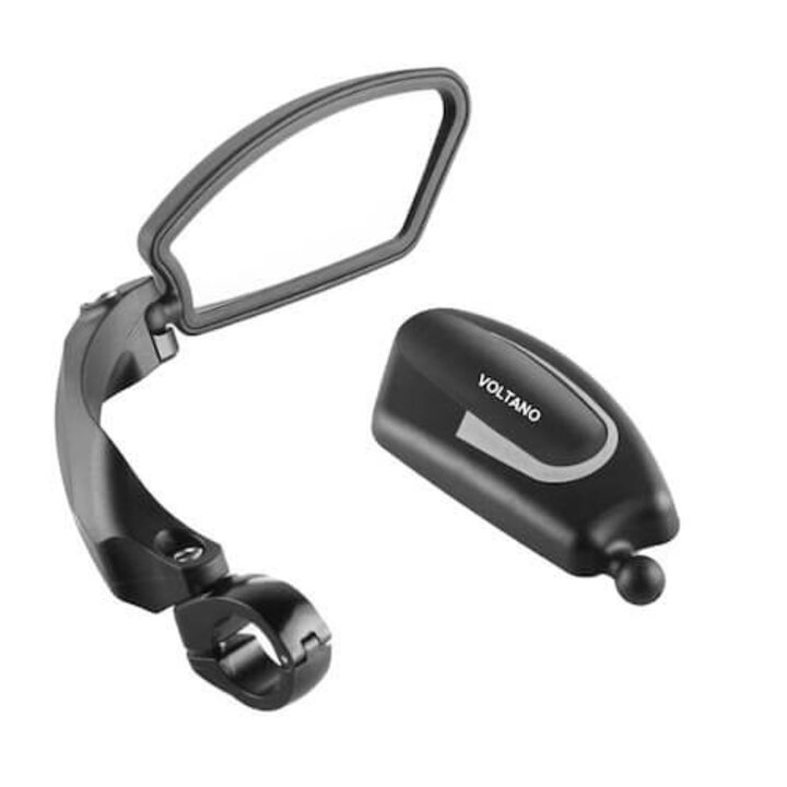 Voltano Fietsspiegel Rechts - Roestvrijstaal - Extra Stevig - Wegklapbaar