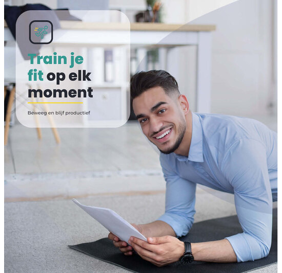 Voltano Bureaufiets - Met Display - Mini-hometrainer - Stoelfiets - Pedaaltrainer - Zwart