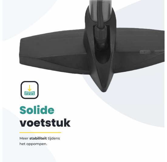 Voltano Hogedruk Fietspomp - Manometer - 11 Bar - Titanium goud