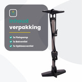Voltano Hogedruk Fietspomp - Manometer - 11 Bar - Titanium goud