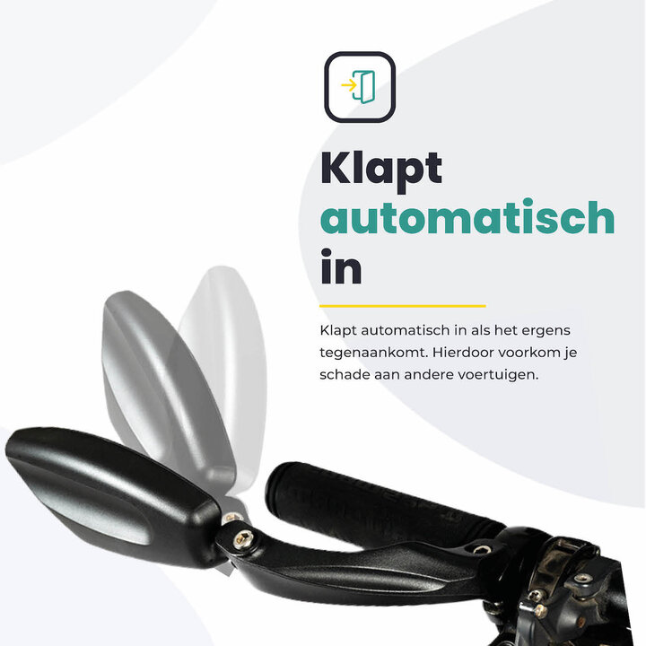 Fietsspiegel Rechts - Extra Stevig - Wegklapbaar