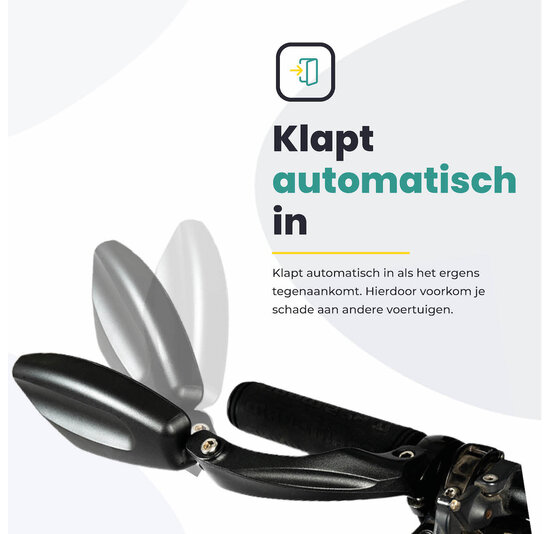 Fietsspiegel Rechts - Extra Stevig - Wegklapbaar