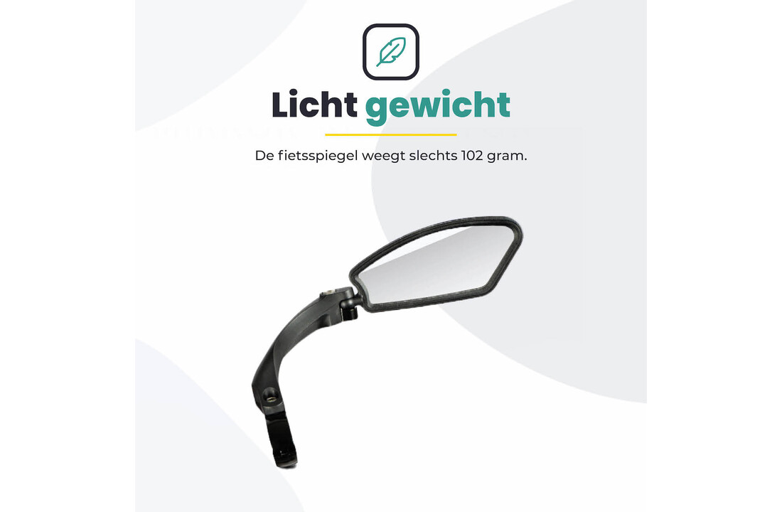 Fietsspiegel Rechts - Extra Stevig - Wegklapbaar