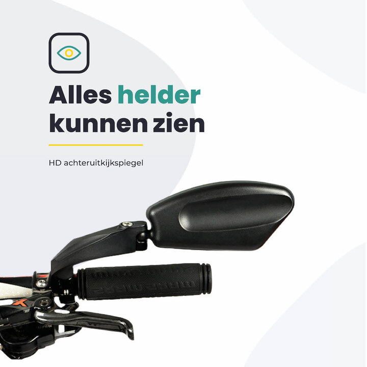 Fietsspiegel Rechts - Extra Stevig - Wegklapbaar