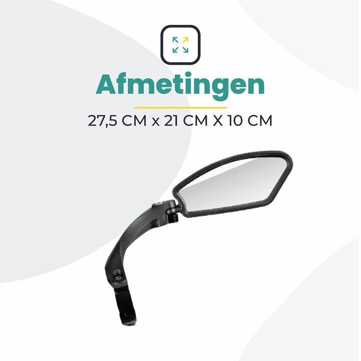 Fietsspiegel Rechts - Extra Stevig - Wegklapbaar