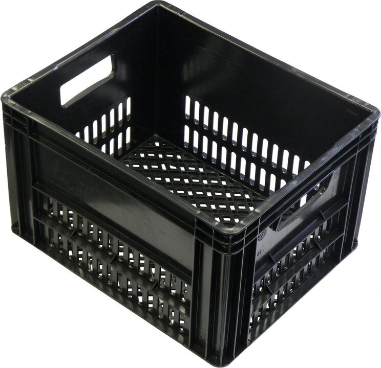 VWP Krat PVC Zwart 40L