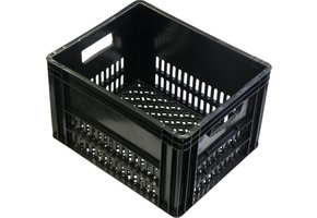 VWP Krat PVC Zwart 40L