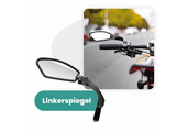 Fietsspiegel Links - Extra Stevig - Wegklapbaar