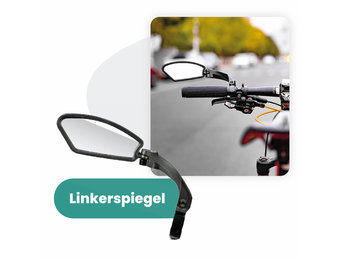 Fietsspiegel Links - Extra Stevig - Wegklapbaar