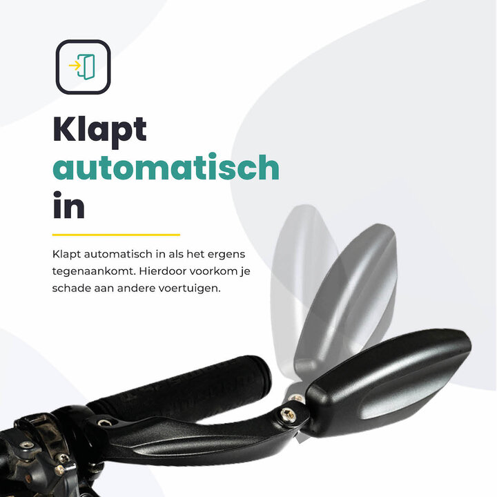 Fietsspiegel Links - Extra Stevig - Wegklapbaar