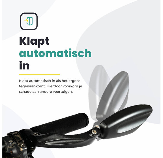 Fietsspiegel Links - Extra Stevig - Wegklapbaar