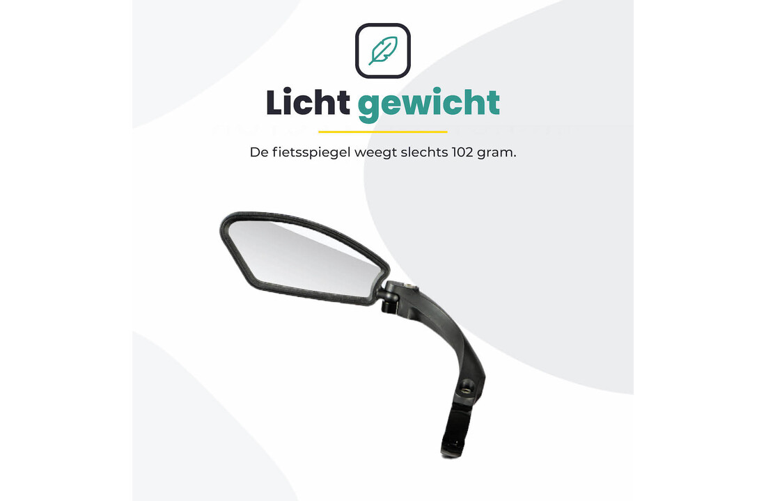 Fietsspiegel Links - Extra Stevig - Wegklapbaar
