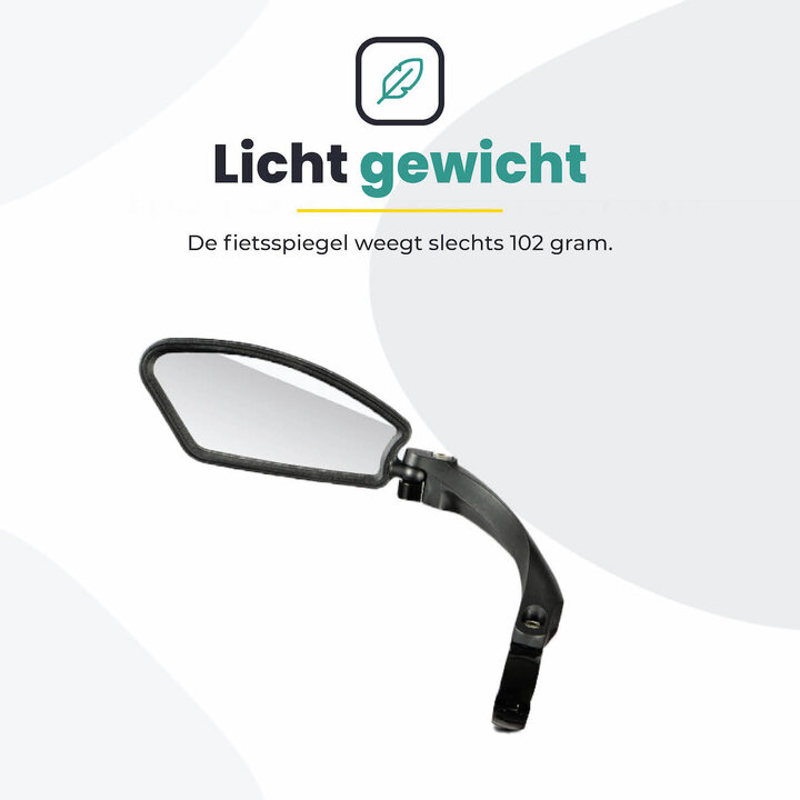 Fietsspiegel Links - Extra Stevig - Wegklapbaar
