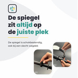 Fietsspiegel Links - Extra Stevig - Wegklapbaar