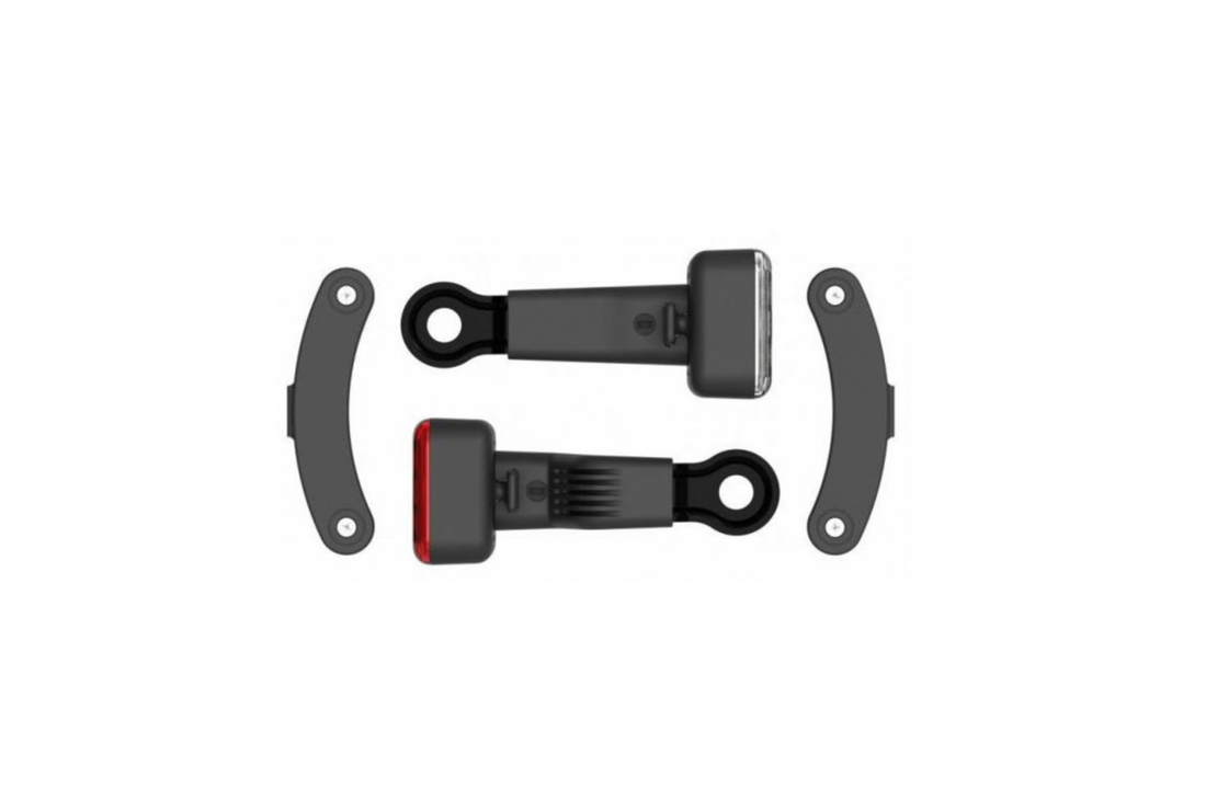 Reelight AMS Constant Staal Rood/wit 4 Delig - Fietsverlichtingset