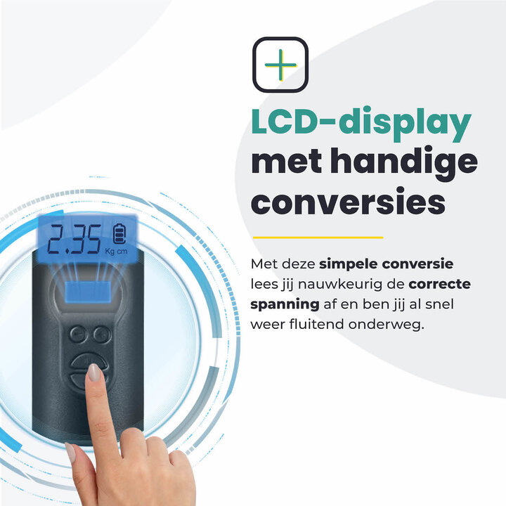Voltano Draadloze Elektrische Fietspomp - Fietsbanden / Autobanden Pomp - 12V Luchtcompressor - Zaklamp Functie