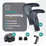 Voltano Ergonomisch Gevormde Fietshandvatten Met Bar Ends - Imbus - Incl. Bevestigingsmateriaal