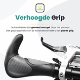 Voltano Ergonomisch Gevormde Fietshandvatten Met Bar Ends - Imbus - Incl. Bevestigingsmateriaal