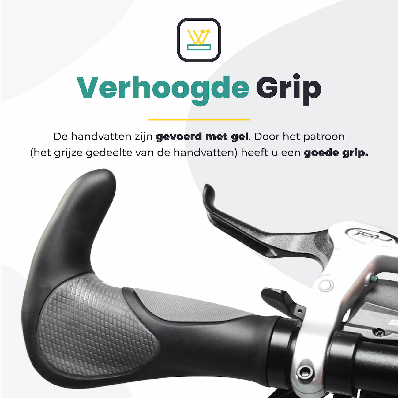 Voltano Ergonomisch Gevormde Fietshandvatten Met Bar Ends - Imbus - Incl. Bevestigingsmateriaal