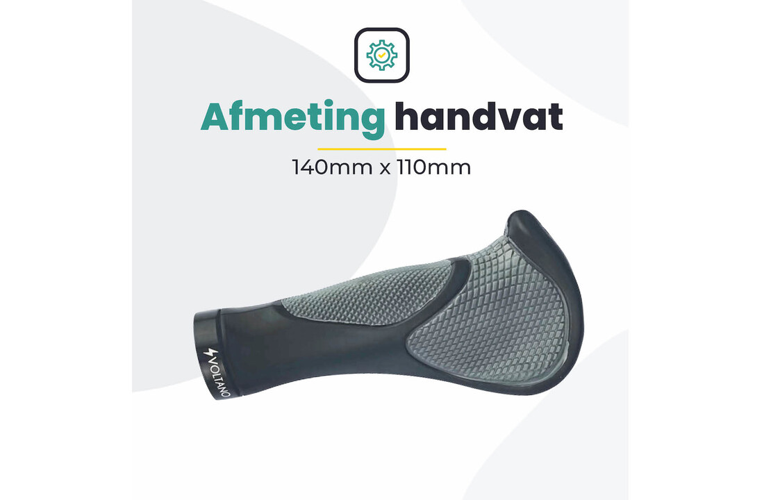 Voltano Ergonomisch Gevormde Fiets Handvatten - Imbus - Incl. Bevestigingsmateriaal