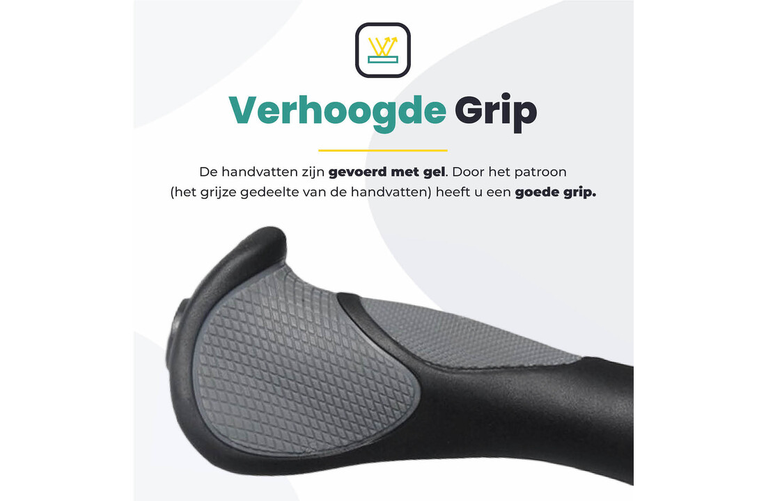 Voltano Ergonomisch Gevormde Fiets Handvatten - Imbus - Incl. Bevestigingsmateriaal