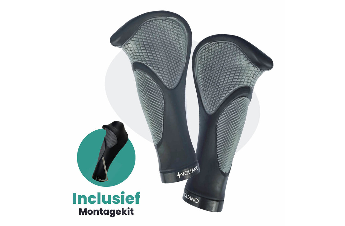 Voltano Ergonomisch Gevormde Fiets Handvatten - Imbus - Incl. Bevestigingsmateriaal
