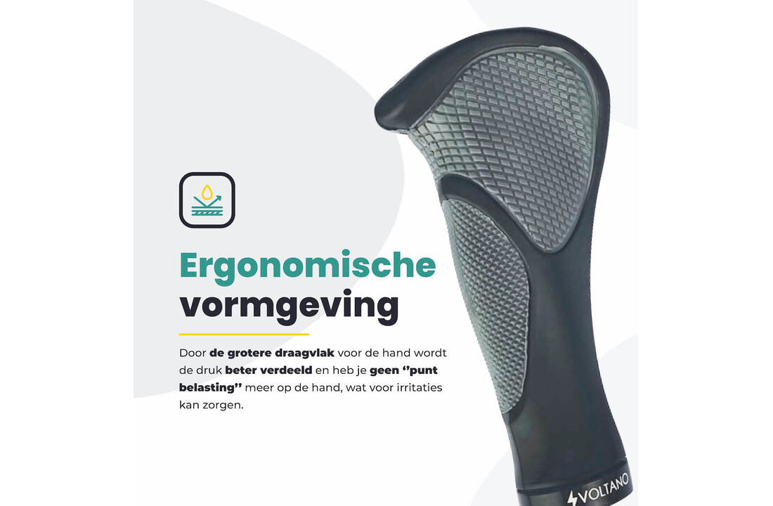 Voltano Ergonomisch Gevormde Fiets Handvatten - Imbus - Incl. Bevestigingsmateriaal