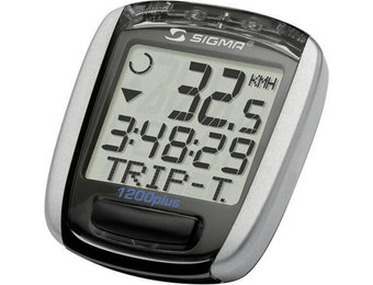Sigma BC1200 Plus Draadloze Fietscomputer - 10 Functies - Gratis Extra Batterijen