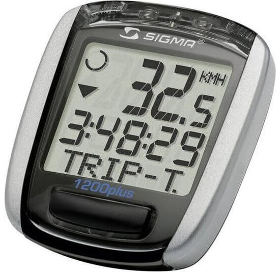 Sigma BC1200 Plus Draadloze Fietscomputer - 10 Functies - Gratis Extra Batterijen