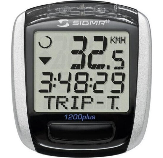 Sigma BC1200 Plus Draadloze Fietscomputer - 10 Functies - Gratis Extra Batterijen