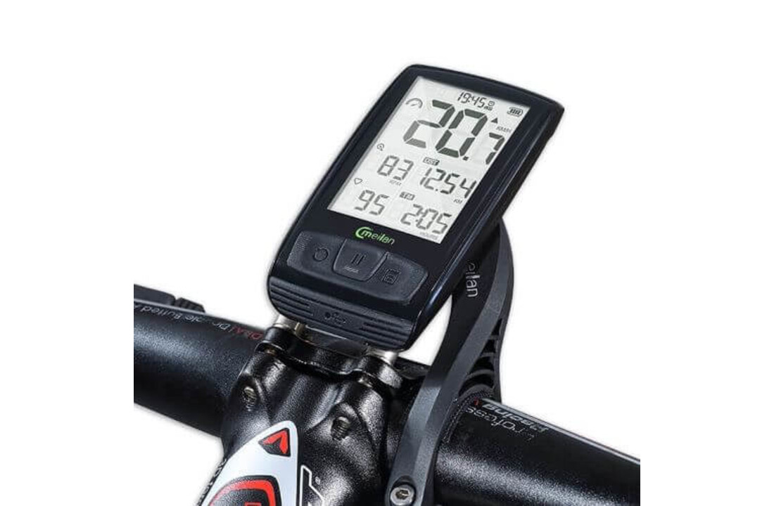 Meilan Luxe Fietscomputer M4 - Oplaadbaar - 2,5'' Scherm - Zwart
