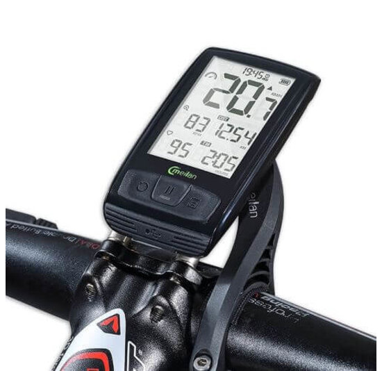 Meilan Luxe Fietscomputer M4 - Oplaadbaar - 2,5'' Scherm - Zwart