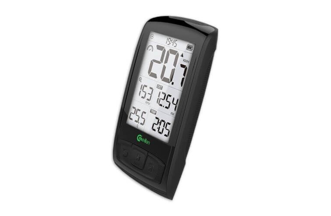 Meilan Luxe Fietscomputer M4 - Oplaadbaar - 2,5'' Scherm - Zwart