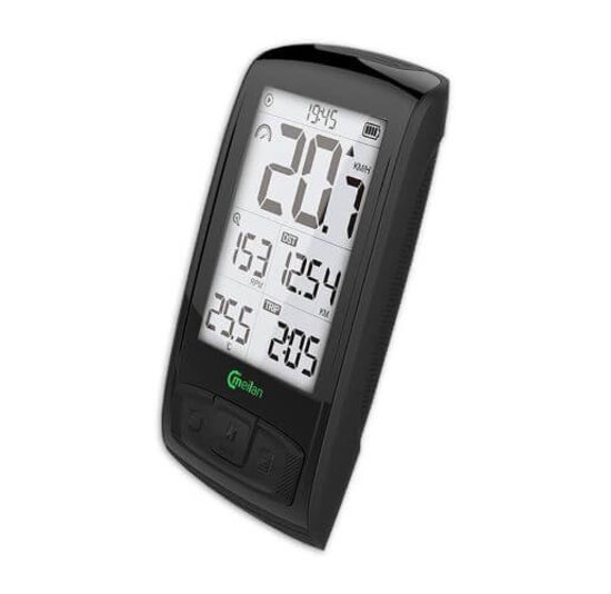 Meilan Luxe Fietscomputer M4 - Oplaadbaar - 2,5'' Scherm - Zwart