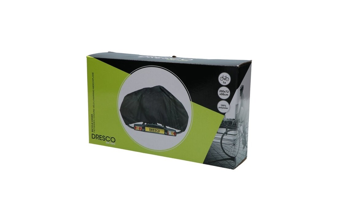 Dresco Fietshoes Elastisch 1 Fiets Zwart