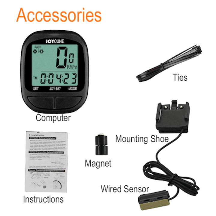 Fietscomputer - 15 Functies - Bedraad