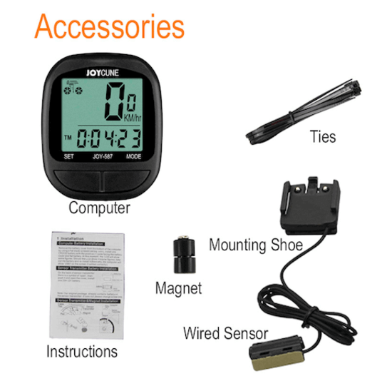 Fietscomputer - 15 Functies - Bedraad