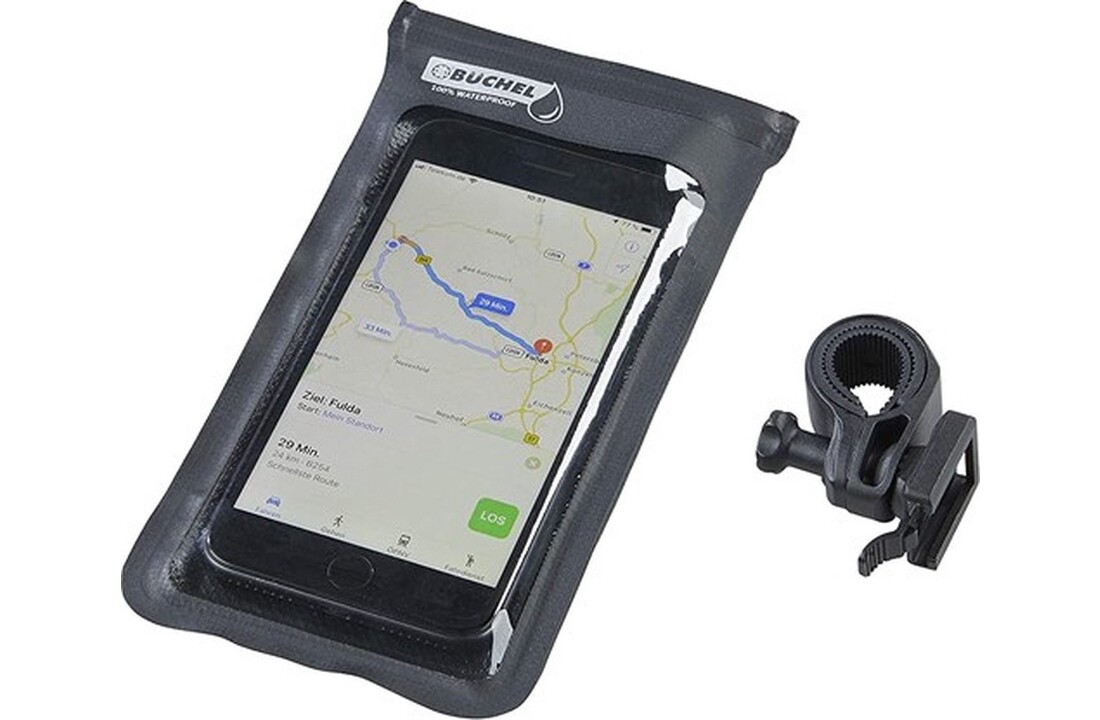 Buchel telefoonhouder Fiets - Universeel - Waterdicht - Zwart