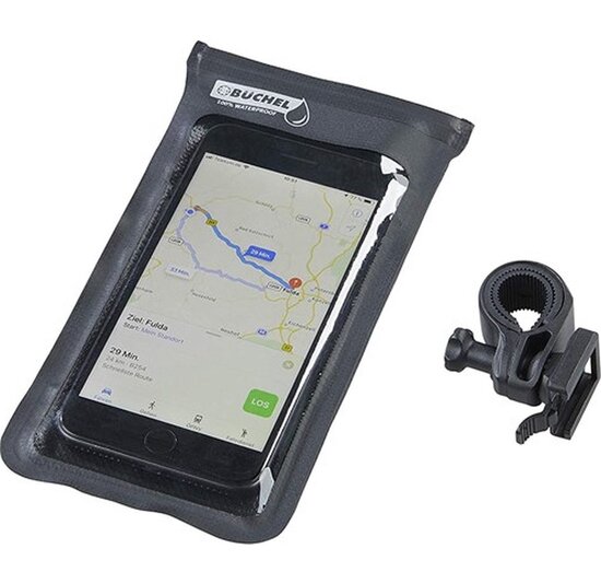 Buchel telefoonhouder Fiets - Universeel - Waterdicht - Zwart