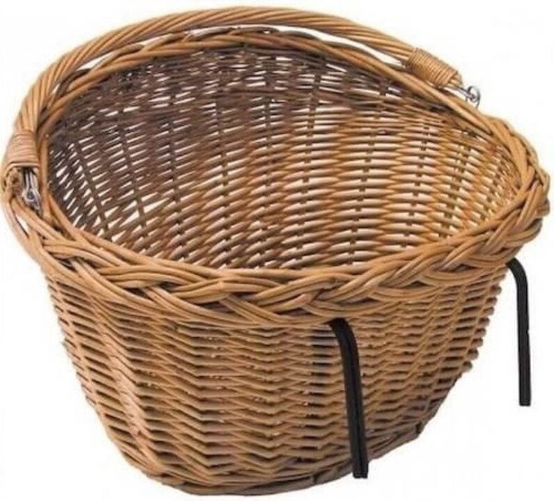 Falkx Rotan Fietsmand Riet - 33L - Bruin