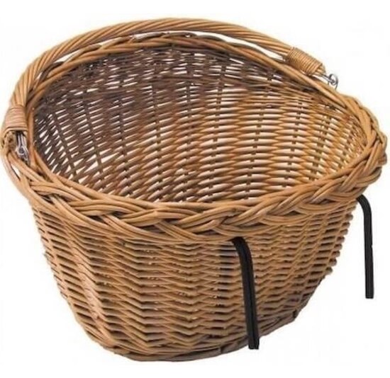Falkx Rotan Fietsmand Riet - 33L - Bruin