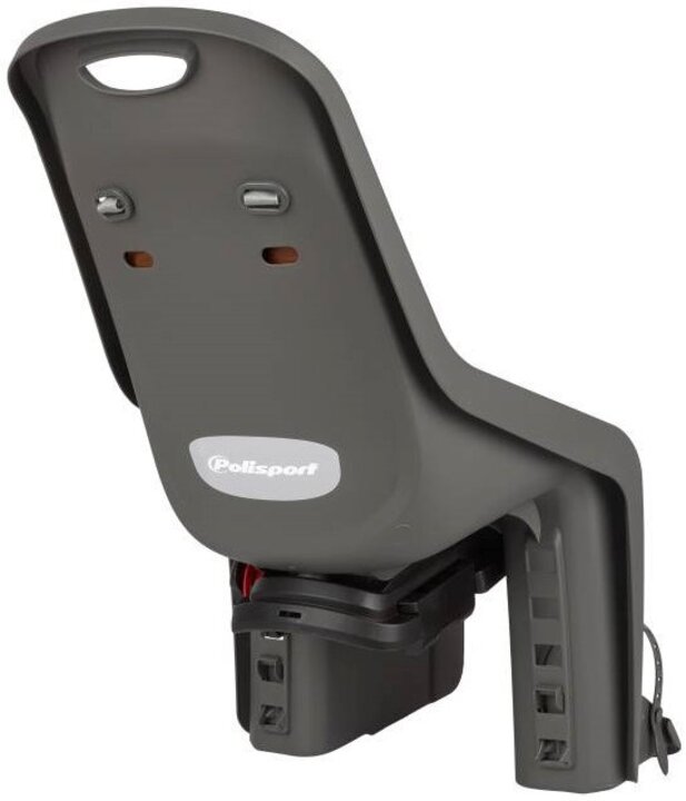 Polisport Bubble Mini+ Fietsstoeltje - Voorzitje - Grijs / Bruin